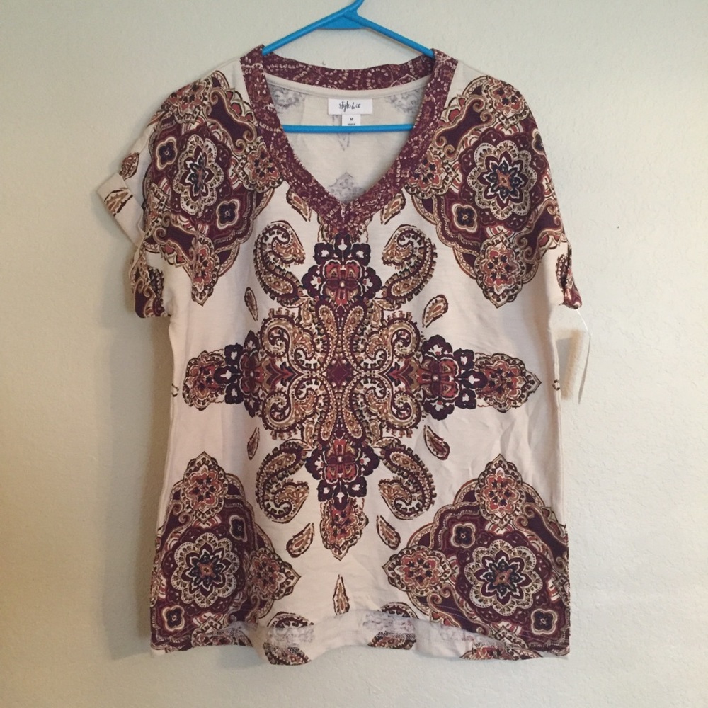 Style&co printed top